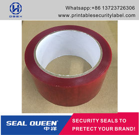 Blue / Red Security Seal Tape , 25 Microns Tamper Evident Sealing Tape