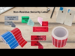পিইটি টেকসই টেম্পারপ্রুফ সিল স্টিকার খালি খোলা সুরক্ষা লেবেল প্যাকিংয়ের জন্য